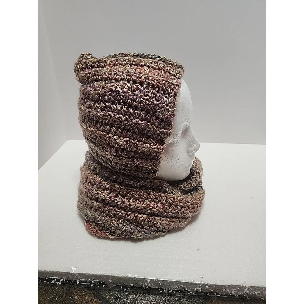 New Homemade Hood Scarf Crocheted Handmade Adult‎ Size